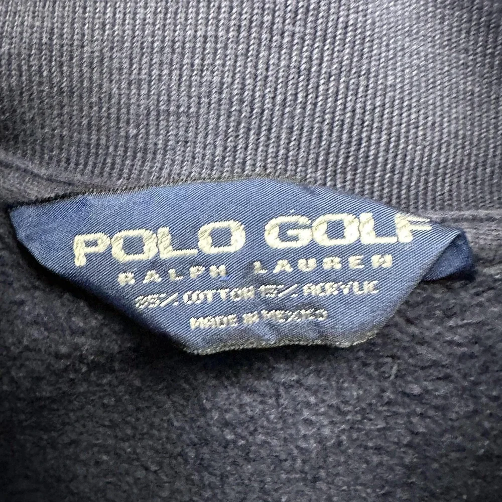 Polo Golf‎ Ralph Lauren Pullover Mens XL Navy Quarter Zip Mock Neck Fleece